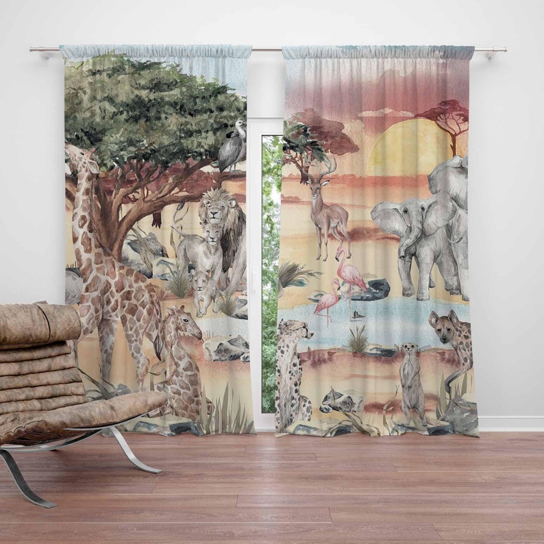 Baby Nursery Curtains - Tenda per animali safari Camera da