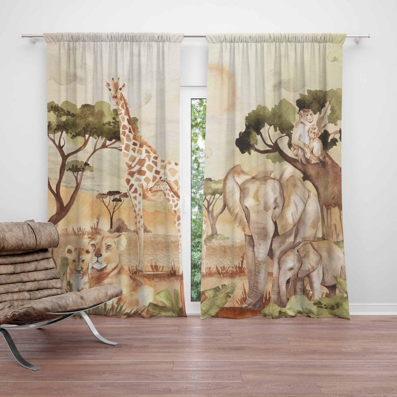 Baby Nursery Curtains - Tende per mamma e bambino Animali