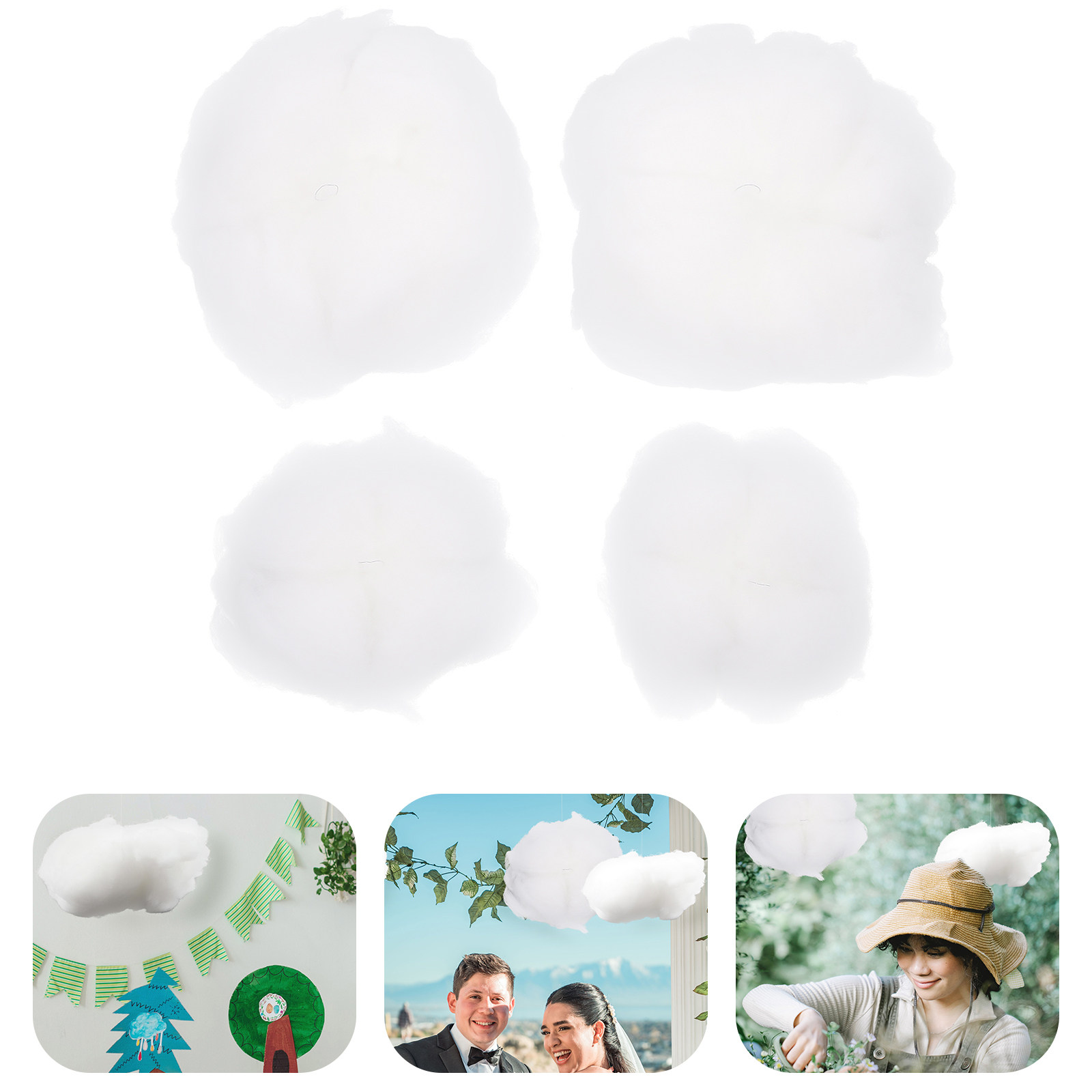 Baby Nursery Colors - Set di 4 Decorazioni Sospese con