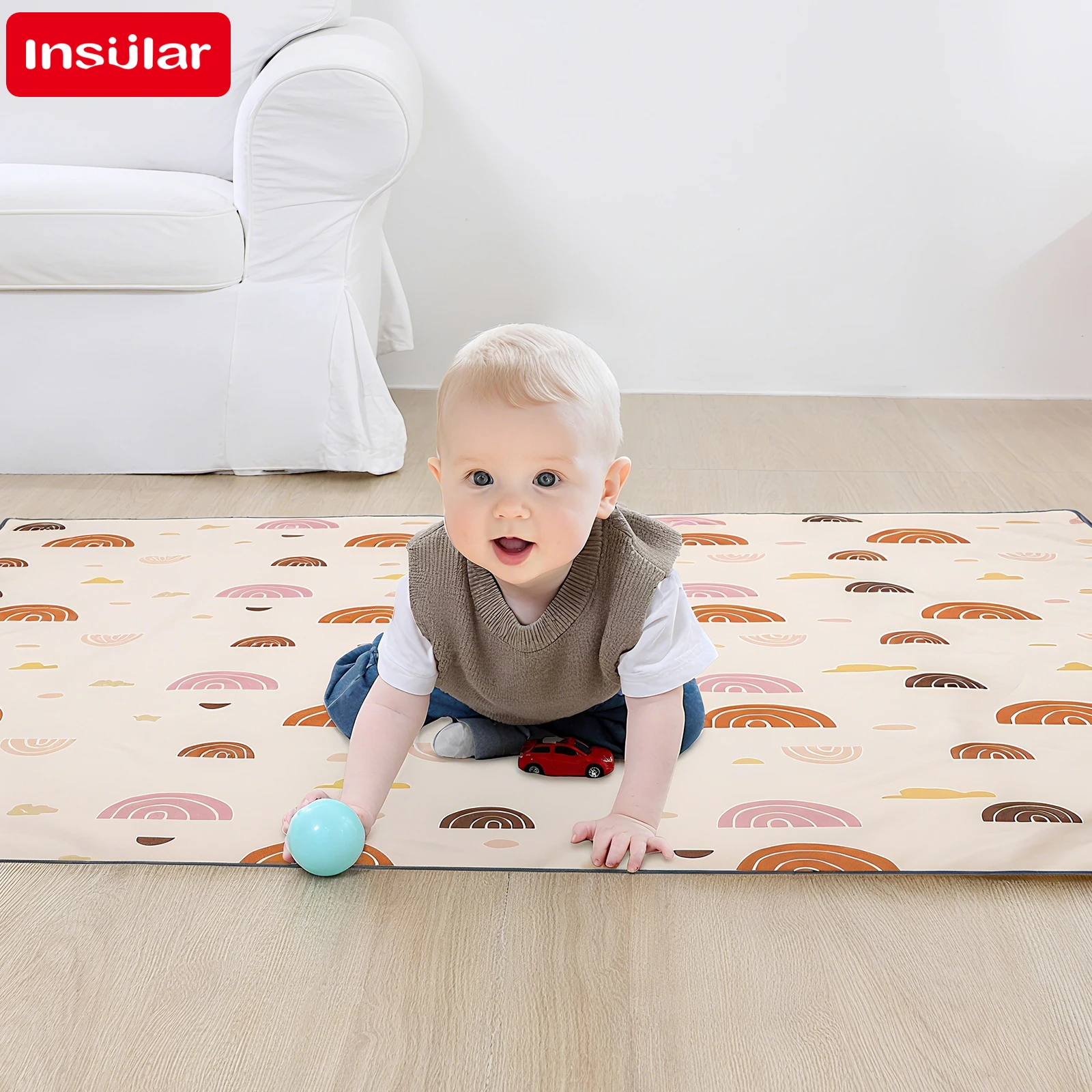 Baby Nursery Mat - INSULAR Materasso educativo per bambini Pieghevole