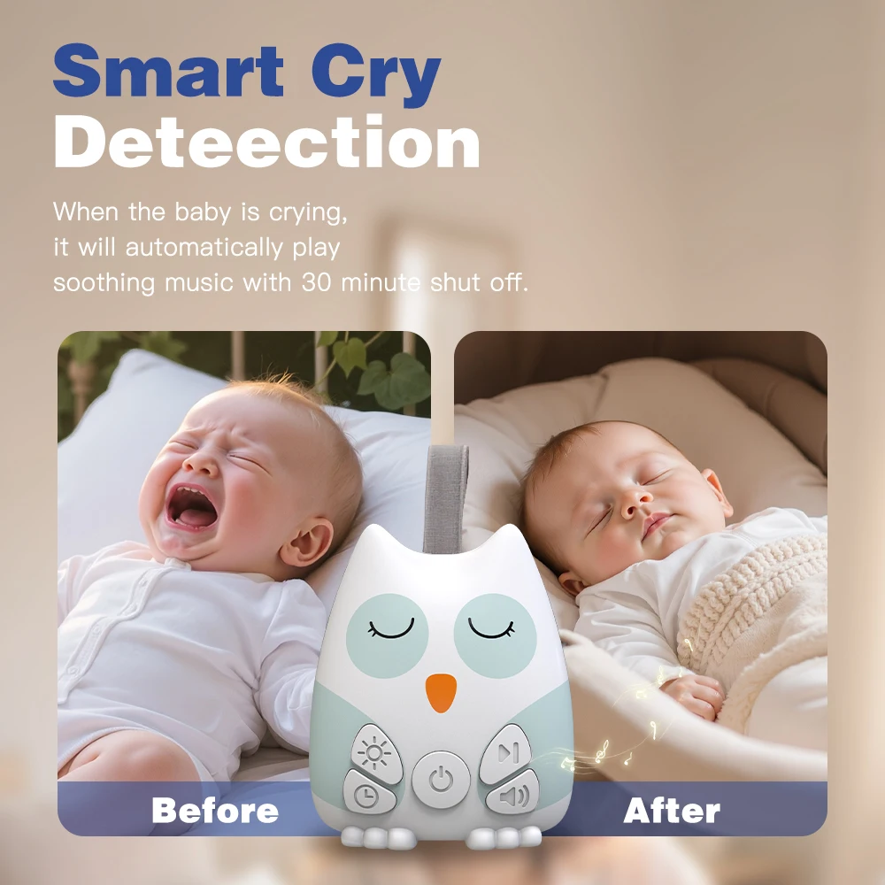 Baby Sound Machine White - Macchina del Suono Portatile con Rumore