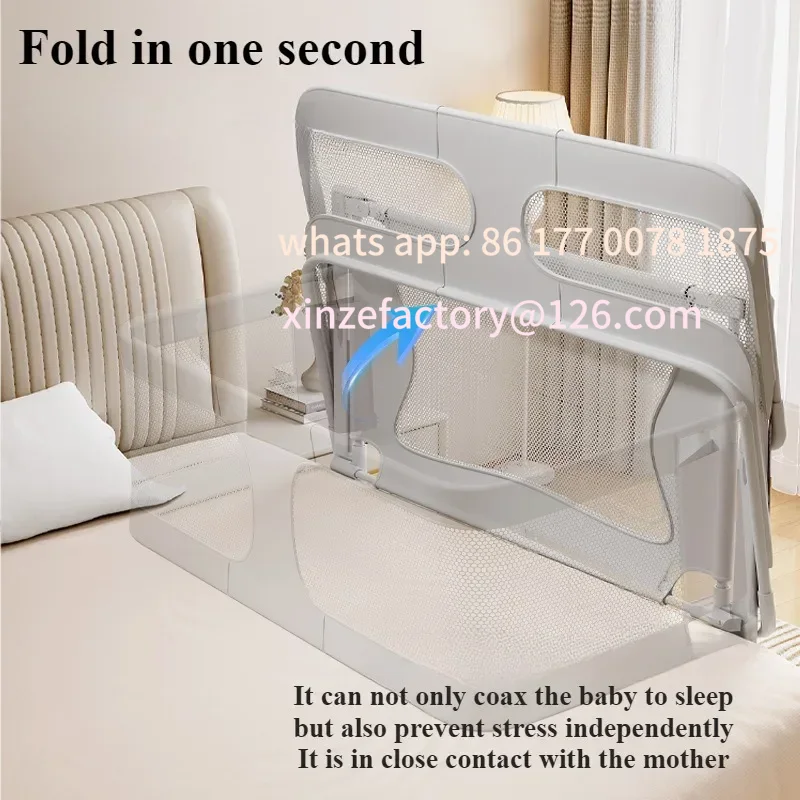 Bassinet Bedside Sleeper - Comodino per bambini personalizzabile Letto pieghevole