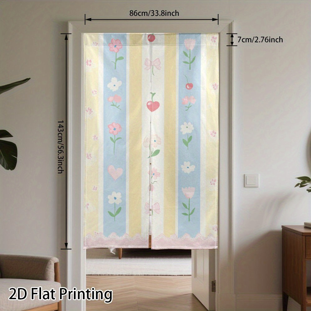 Baby Nursery Curtains - Tenda Divisoria in Poliestere a Righe