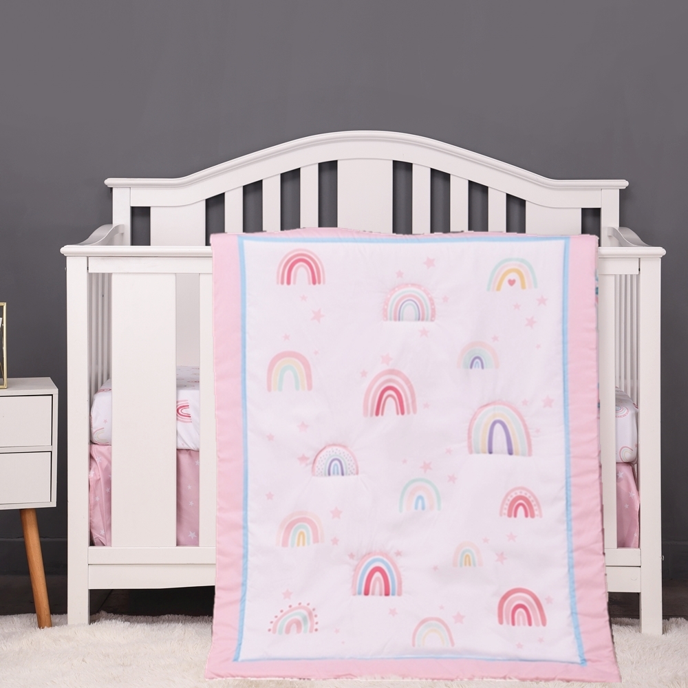 Baby Nursery Bedding Sets - 3 pezzi arcobaleno culla per neonato