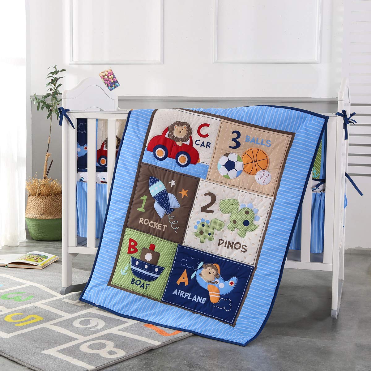 Baby Nursery Bedding Sets - Set biancheria da letto per culla