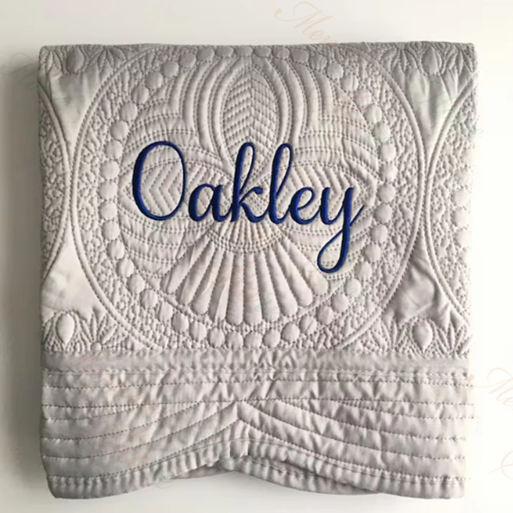 Baby Nursery Quilts - Nome ricamato trapunte per la scuola