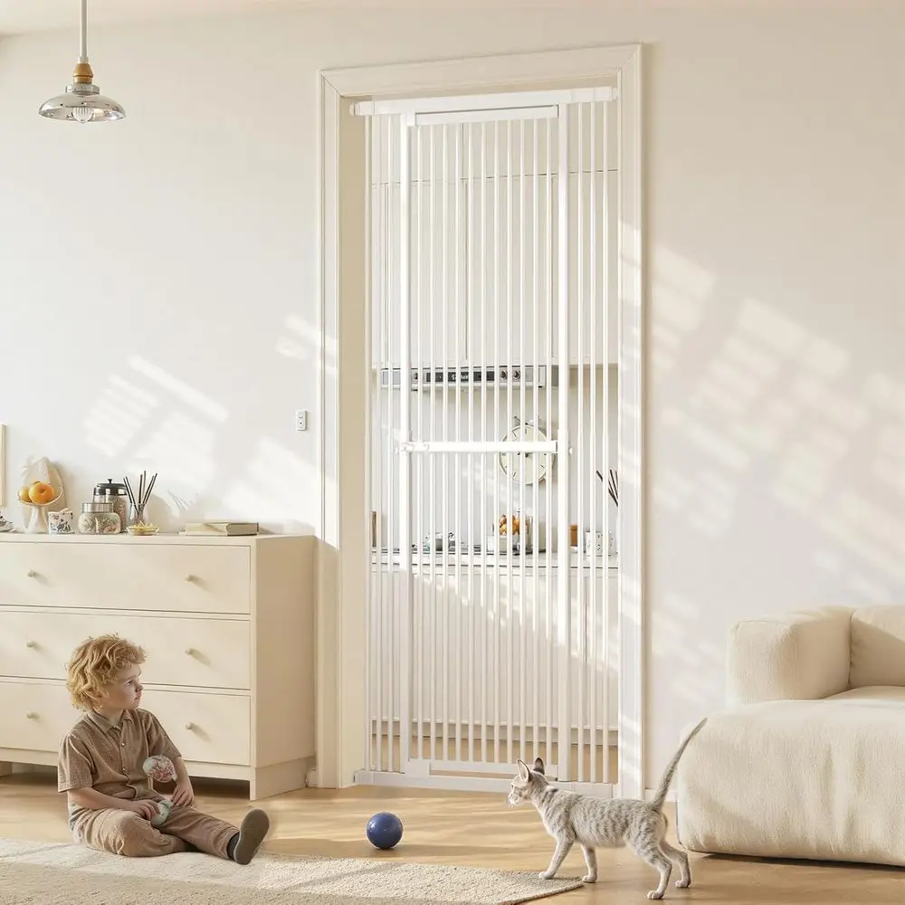 Baby Gate Extra Wide - Cancelletto per Gatti Regolabile Extra Alto
