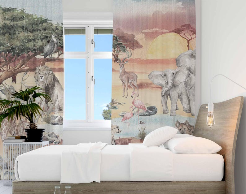Tenda per animali safari Camer - Baby Nursery Curtains recensione e prezzo