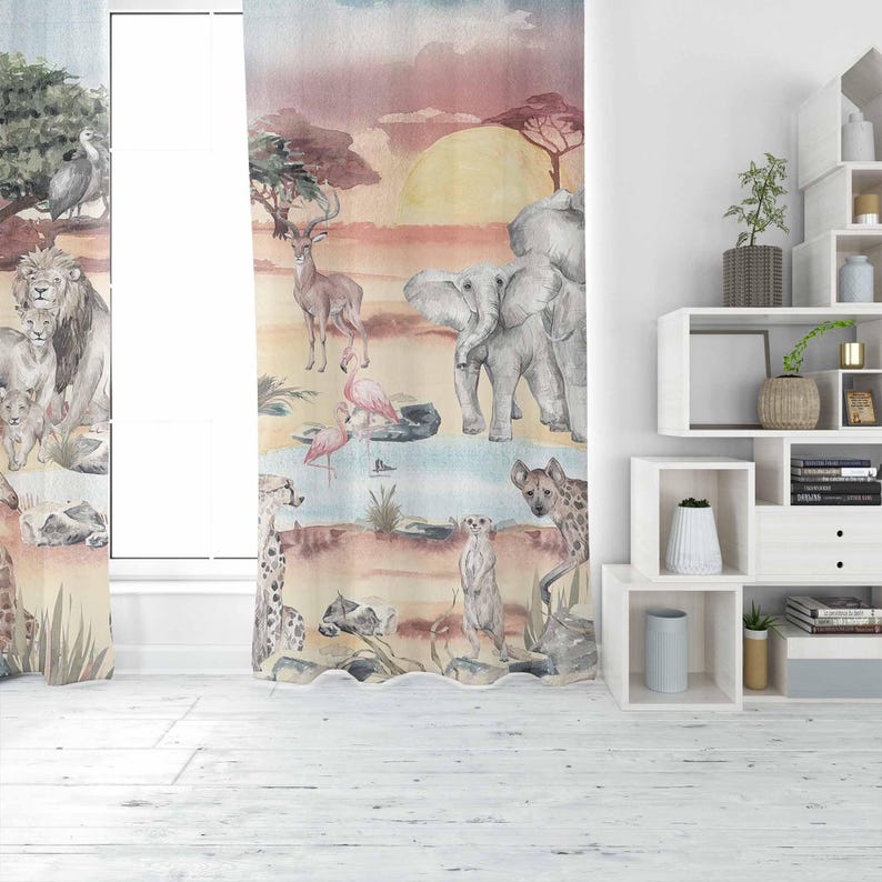 Tenda per animali safari Camer - Baby Nursery Curtains recensione e prezzo