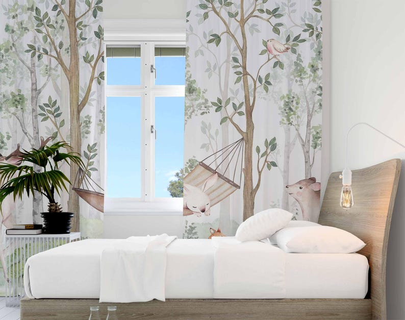 Tende per animali del bosco Te - Baby Nursery Curtains recensione e prezzo