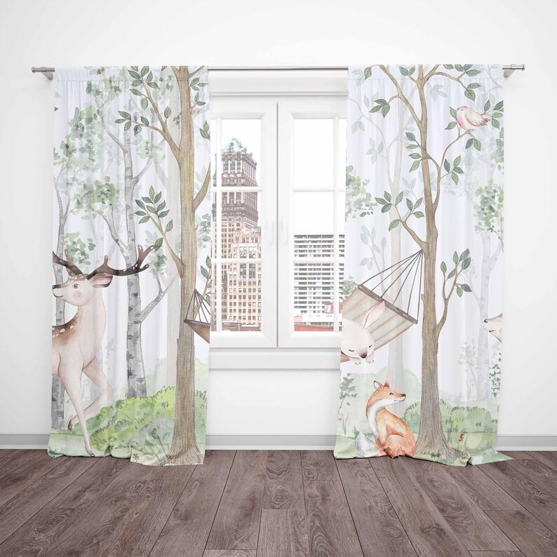 Tende per animali del bosco Te - Baby Nursery Curtains recensione e prezzo