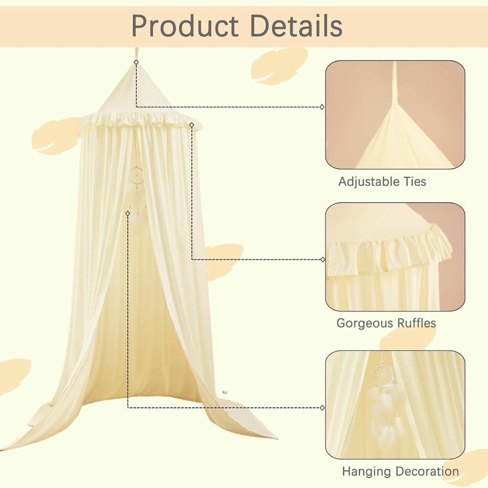 Tenda a cupola rotonda sospesa - Baby Nursery Curtains recensione e prezzo