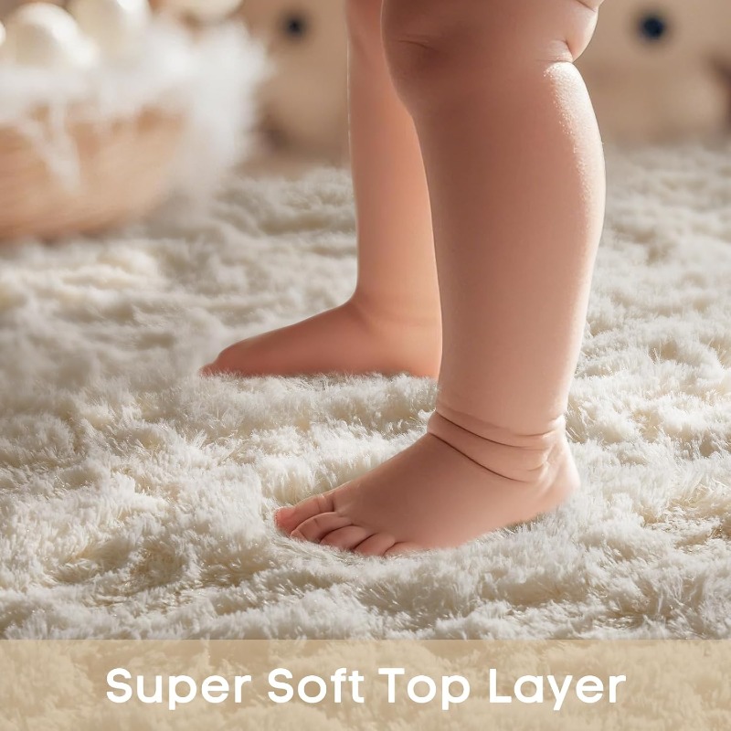 Tappeto rotondo bianco crema M - Baby Nursery Mat recensione e prezzo