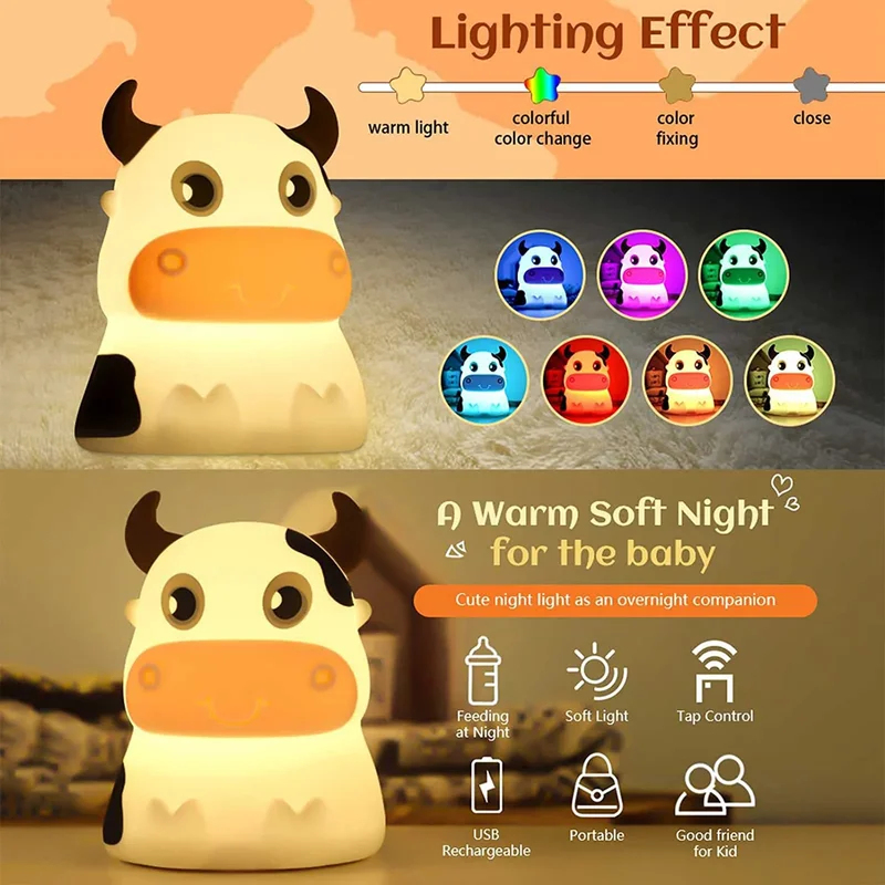 Lampada Notturna a Forma di Mu - Baby Nursery Colors recensione e prezzo