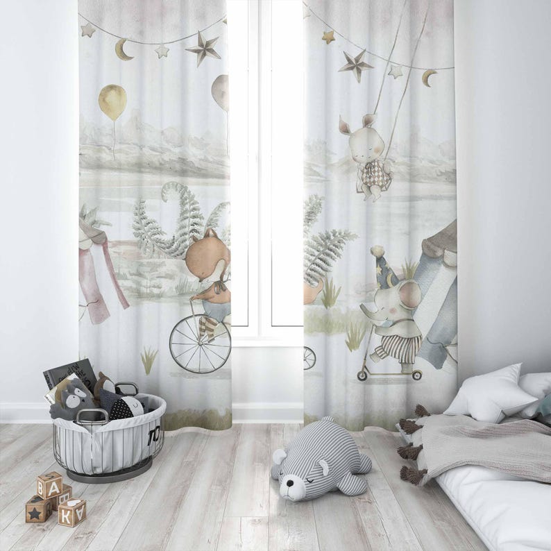 Animali del circo Tende Camera - Baby Nursery Curtains recensione e prezzo