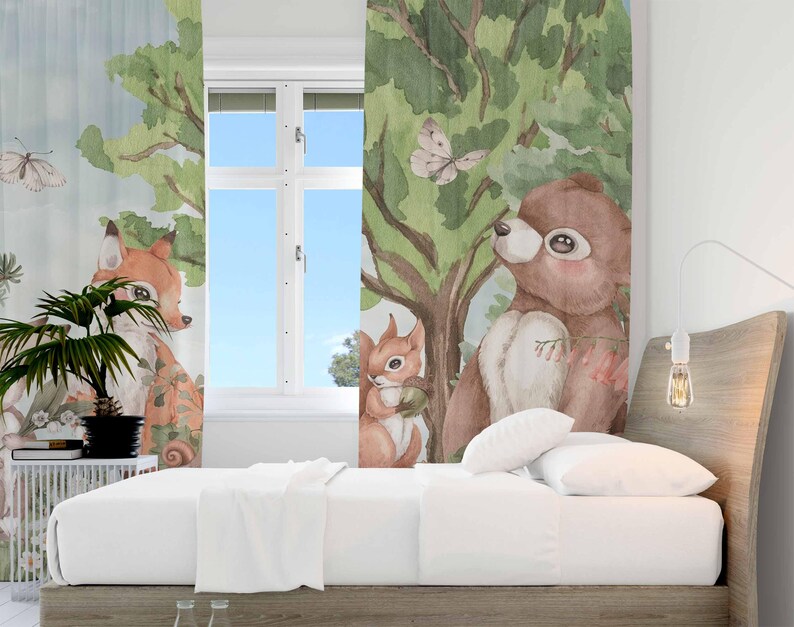 Animali della foresta Tende Te - Baby Nursery Curtains recensione e prezzo