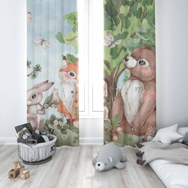 Animali della foresta Tende Te - Baby Nursery Curtains recensione e prezzo