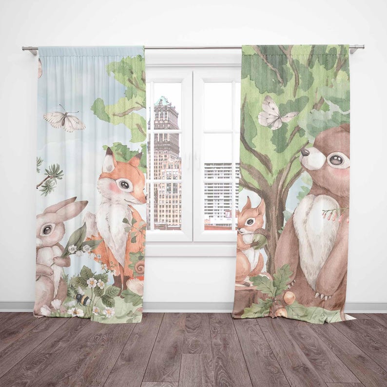 Animali della foresta Tende Te - Baby Nursery Curtains recensione e prezzo