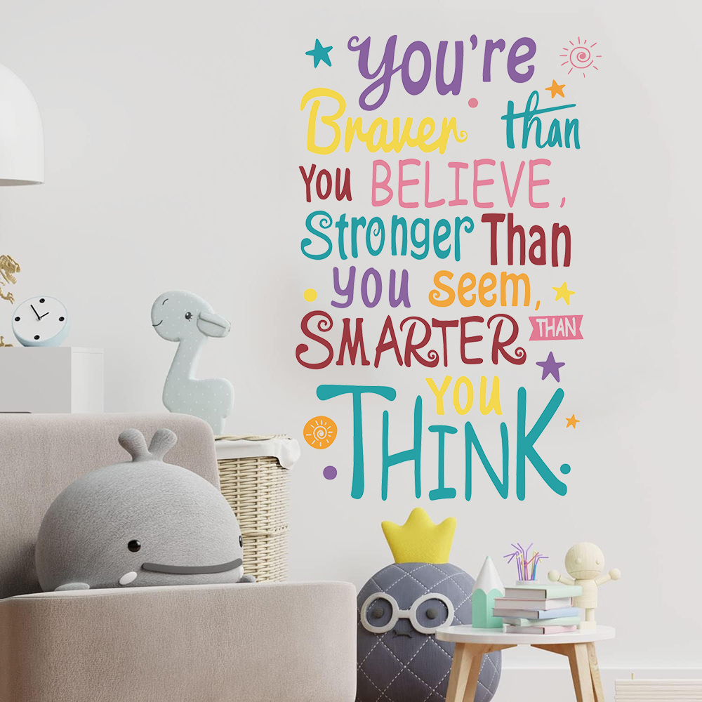 You Are Brave Smart Stronger S - Baby Nursery Quotes recensione e prezzo