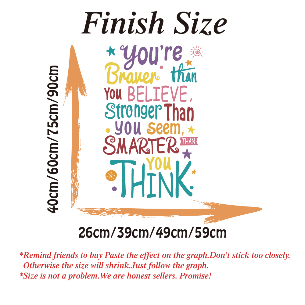 You Are Brave Smart Stronger S - Baby Nursery Quotes recensione e prezzo