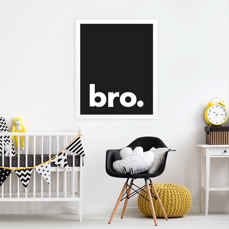 Bro. Stampa Poster di tipograf - Baby Nursery Quotes recensione e prezzo