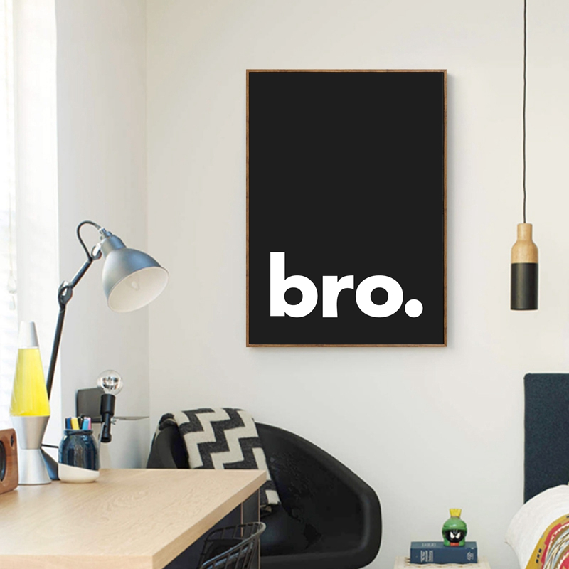 Bro. Stampa Poster di tipograf - Baby Nursery Quotes recensione e prezzo