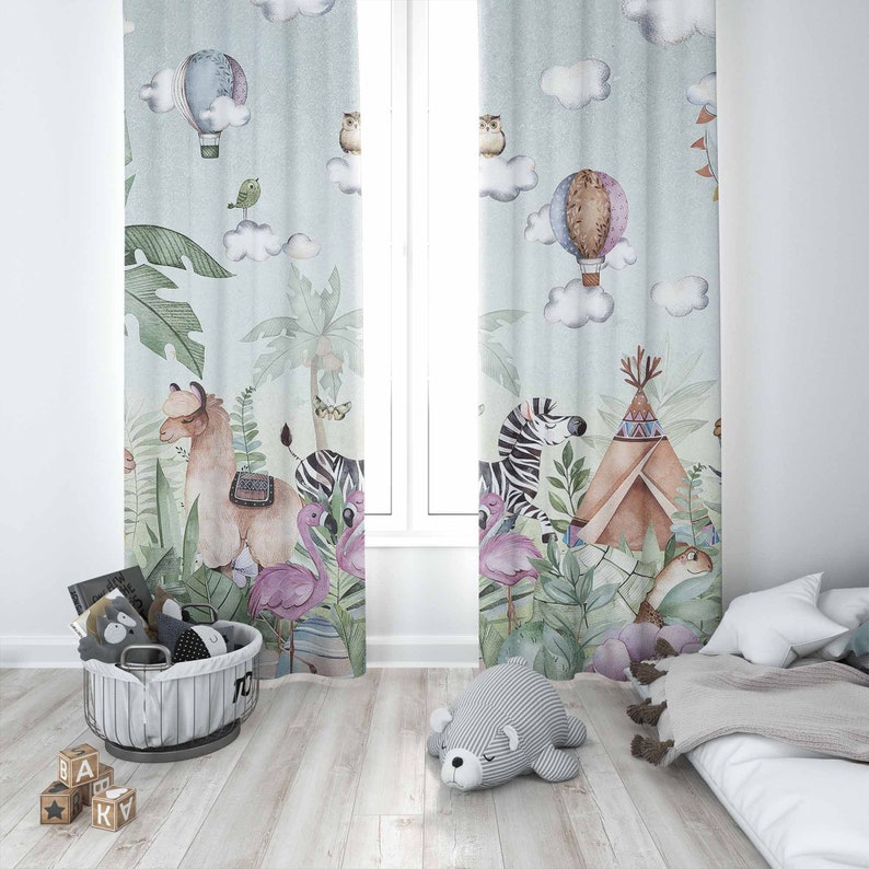 Animali da safari Tenda per as - Baby Nursery Curtains recensione e prezzo