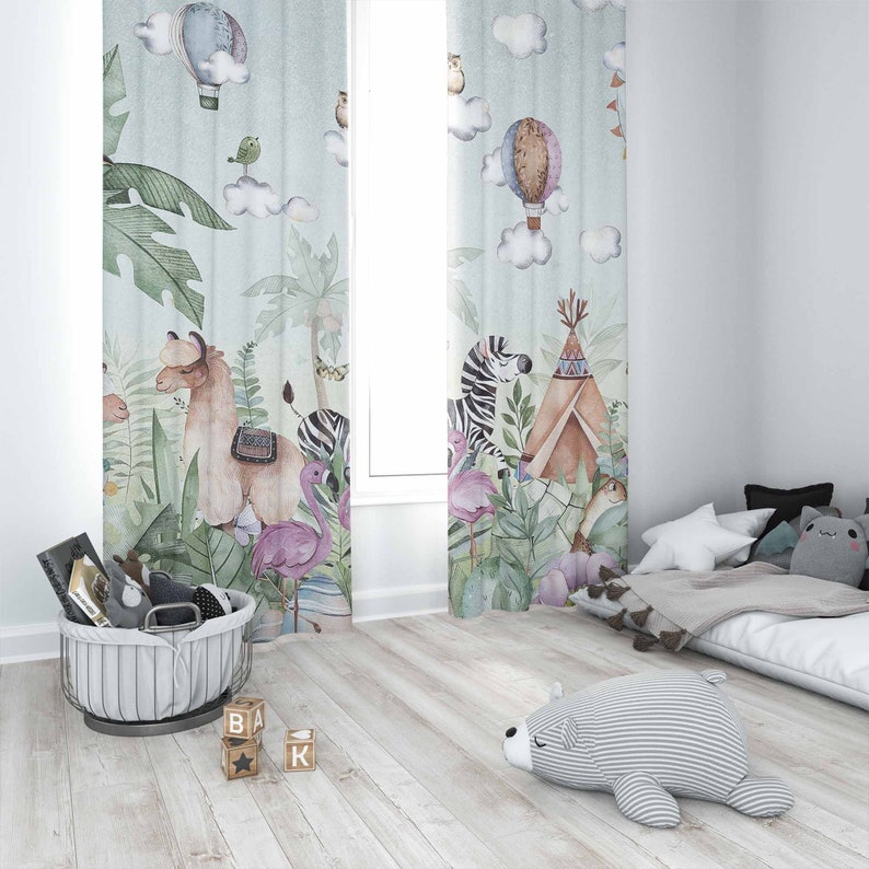 Animali da safari Tenda per as - Baby Nursery Curtains recensione e prezzo