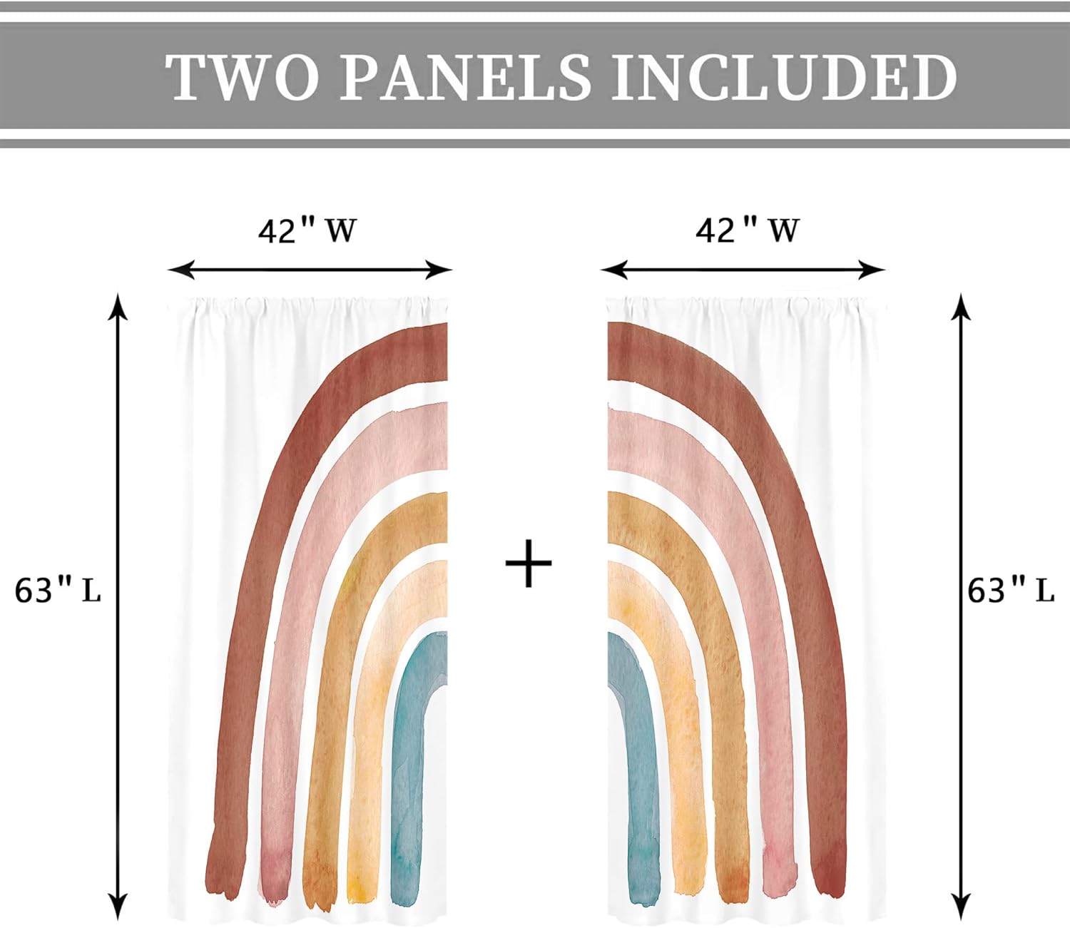 Bambini Boho Arcobaleno Tende  - Baby Nursery Curtains recensione e prezzo