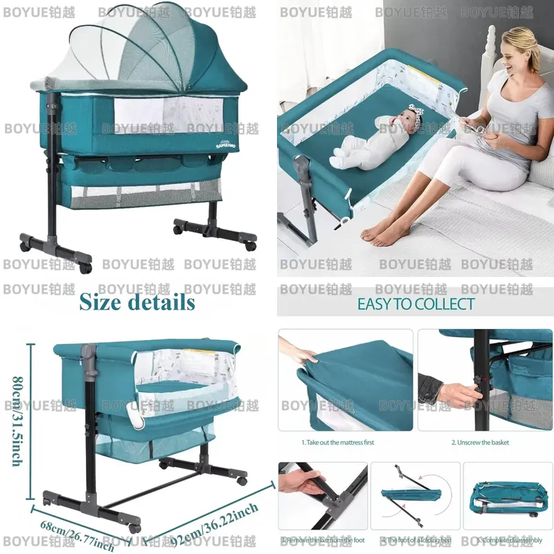 Culla 3 in 1 per Neonati con R - Bassinet Bedside Sleeper recensione e prezzo