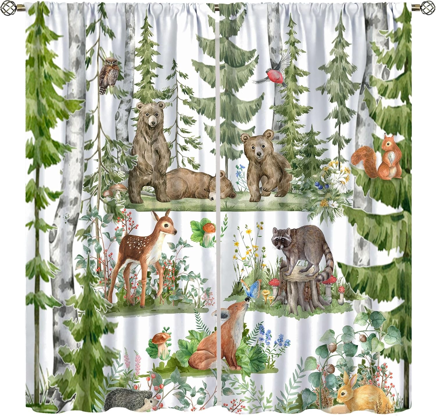 Tende per animali della forest - Baby Nursery Curtains recensione e prezzo