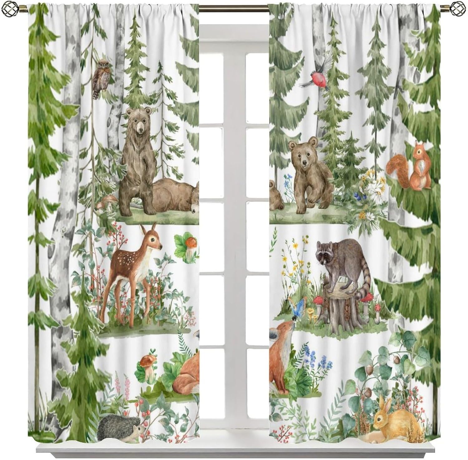 Tende per animali della forest - Baby Nursery Curtains recensione e prezzo