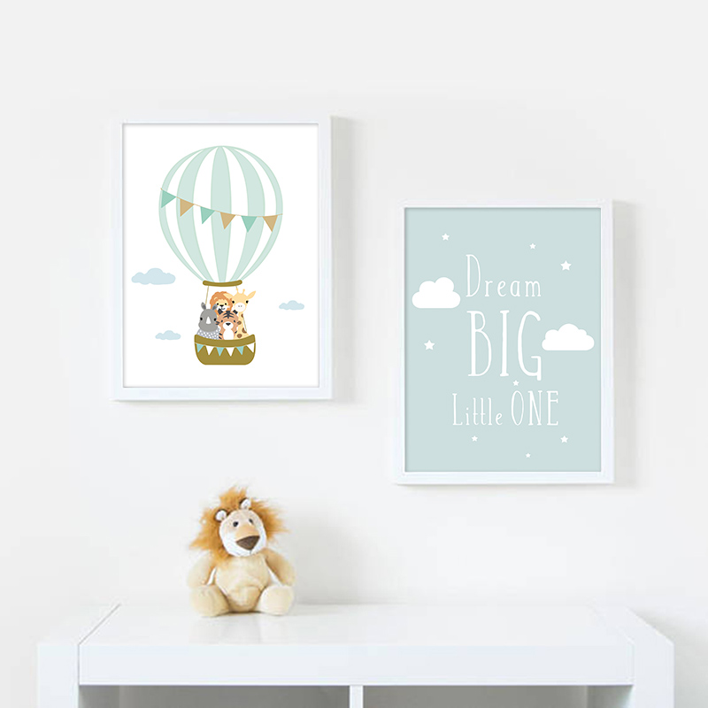 Poster con Luna e Palloncini p - Baby Nursery Quotes recensione e prezzo