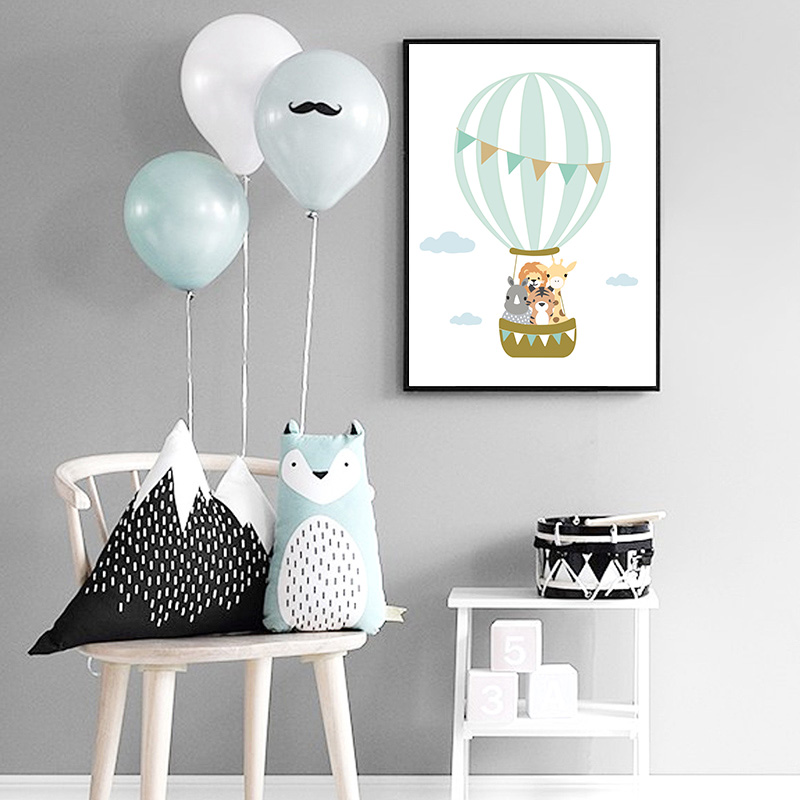 Poster con Luna e Palloncini p - Baby Nursery Quotes recensione e prezzo