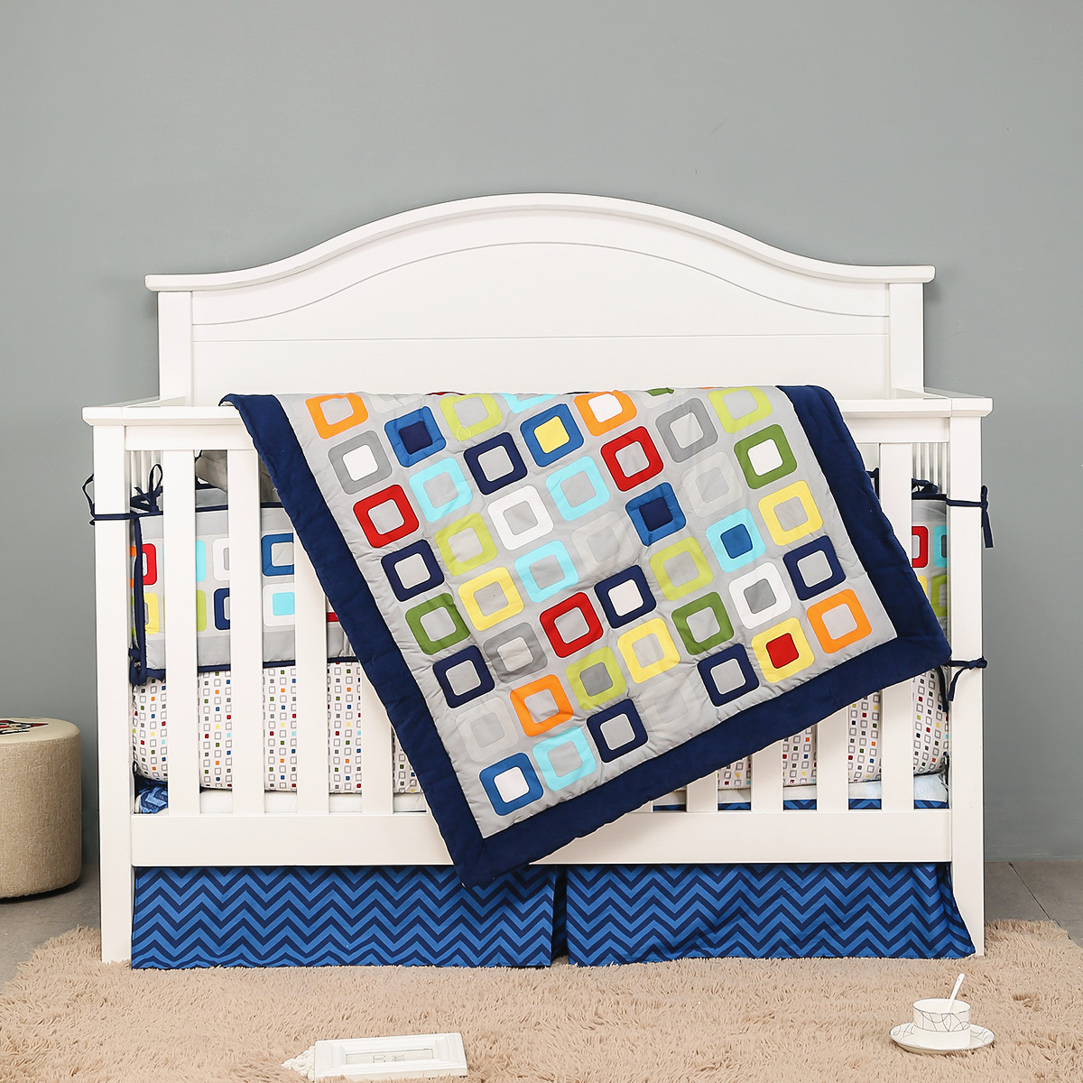 7 pezzi set biancheria da lett - Baby Nursery Bedding Sets recensione e prezzo