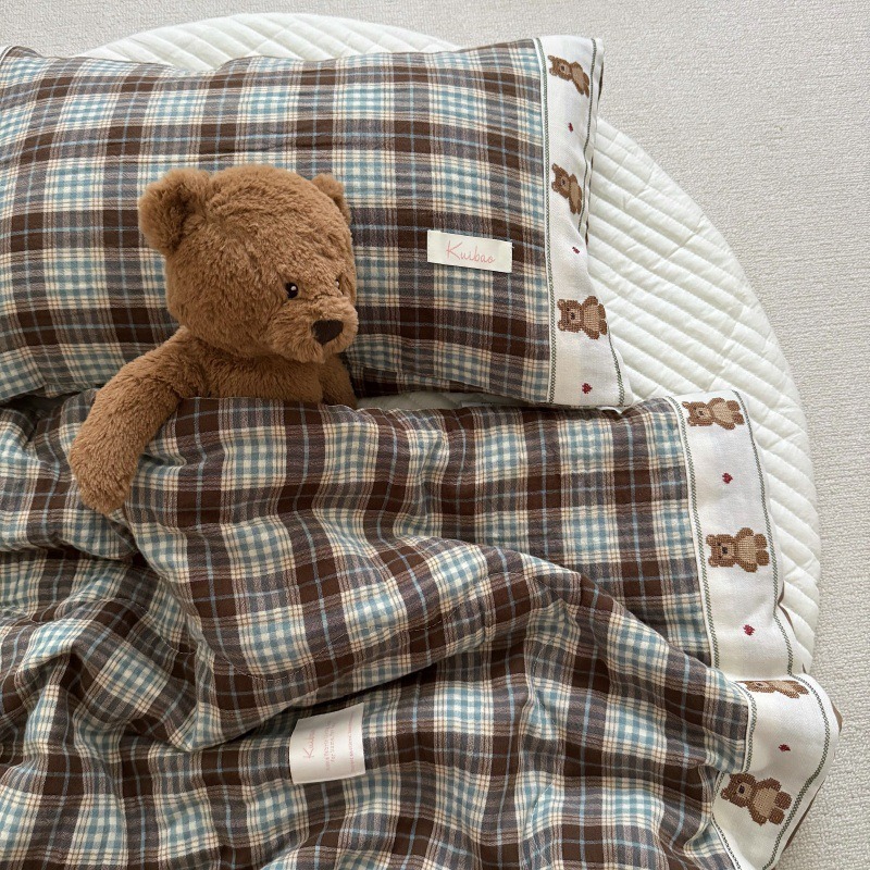 Trapunta in lino a griglia tra - Baby Nursery Quilts recensione e prezzo