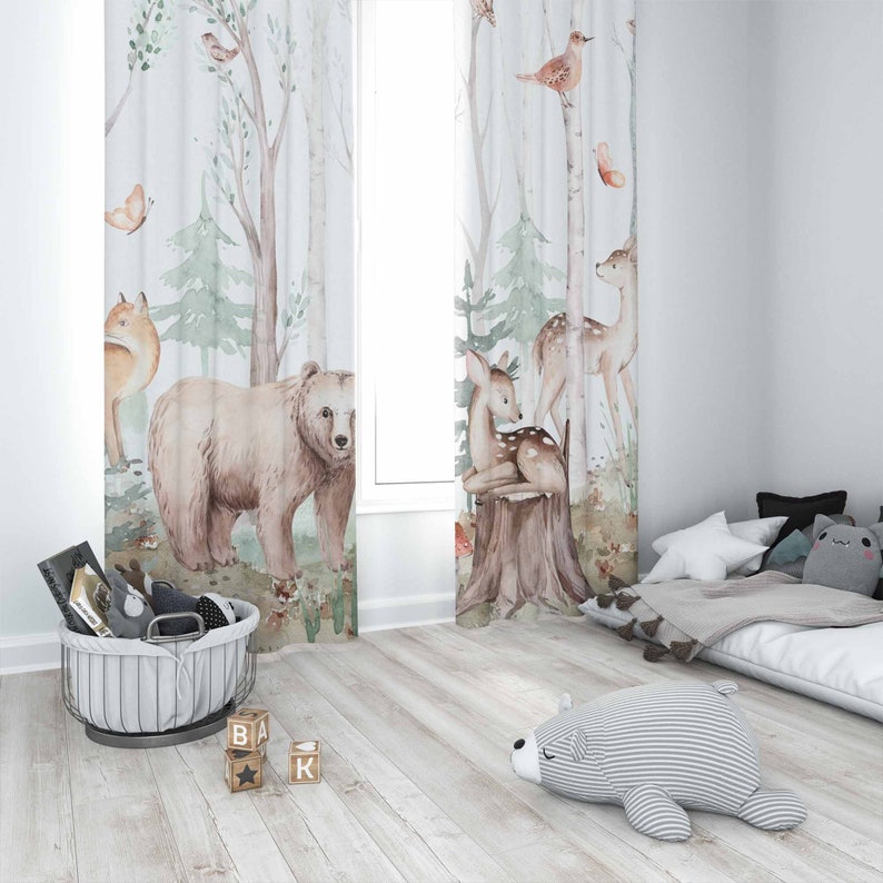 Animali della foresta Tende Te - Baby Nursery Curtains recensione e prezzo