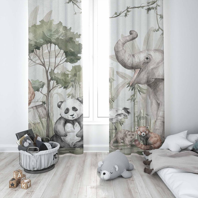 Tende per animali safari Tende - Baby Nursery Curtains recensione e prezzo