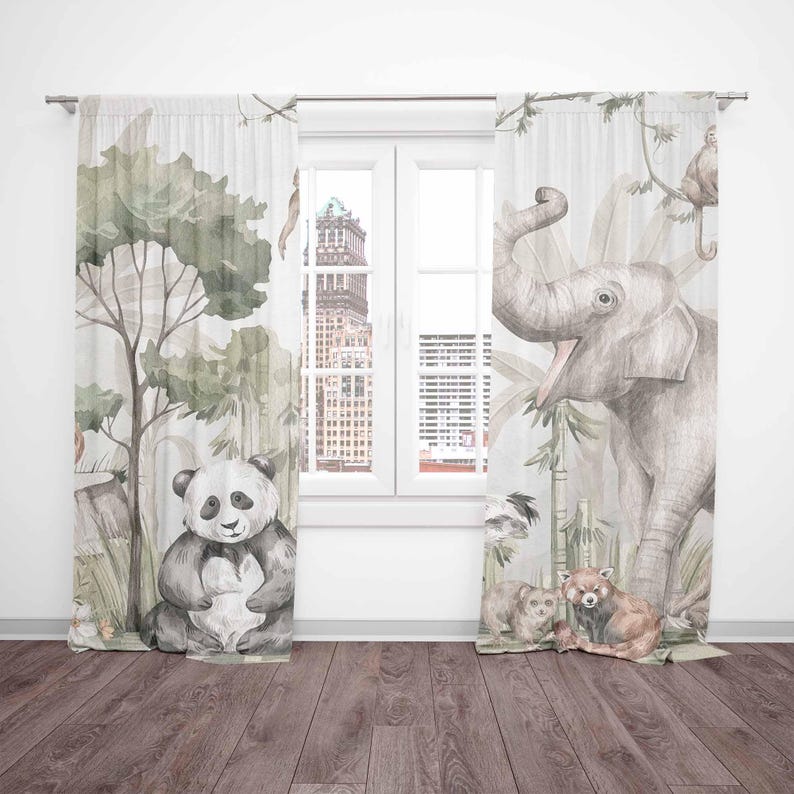Tende per animali safari Tende - Baby Nursery Curtains recensione e prezzo