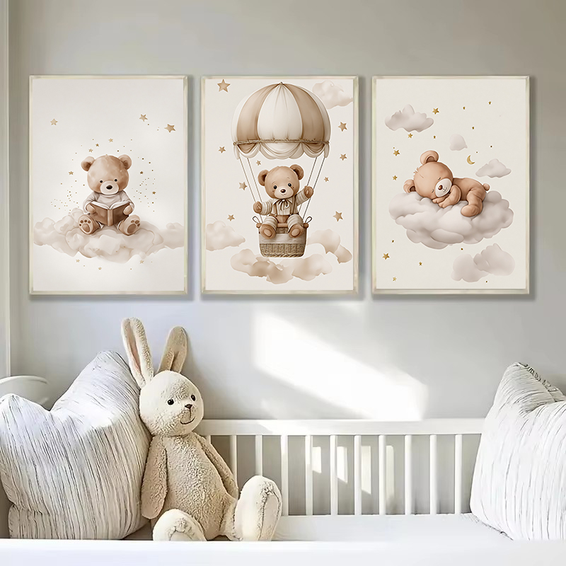 3 pz/set Bohemian Teddy Bear A - Baby Nursery Room recensione e prezzo