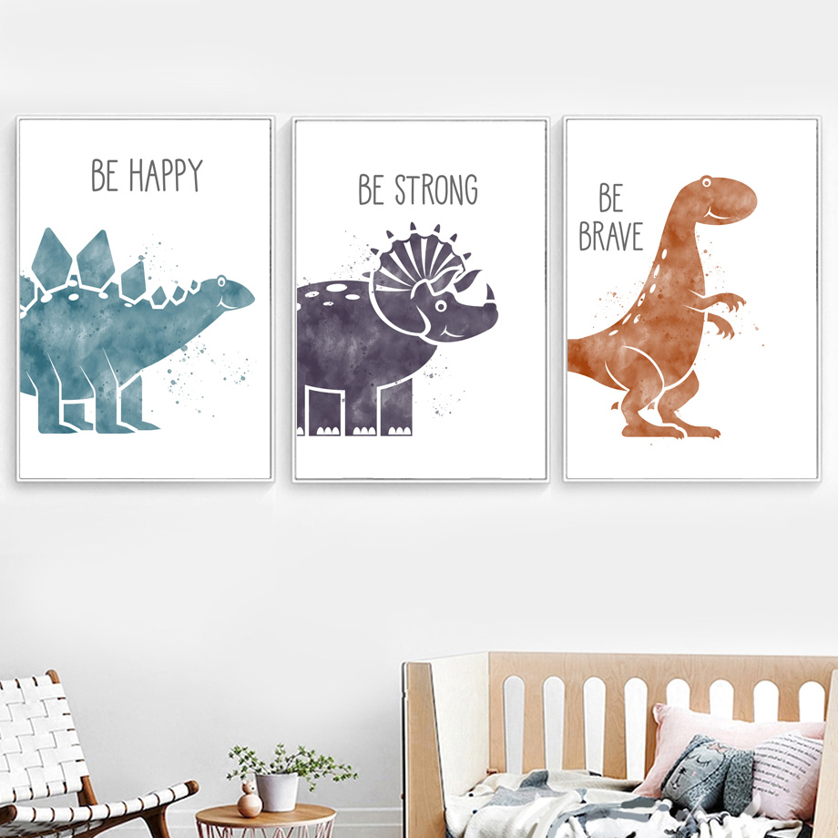 Simpatico dinosauro cartone an - Baby Nursery Quotes recensione e prezzo