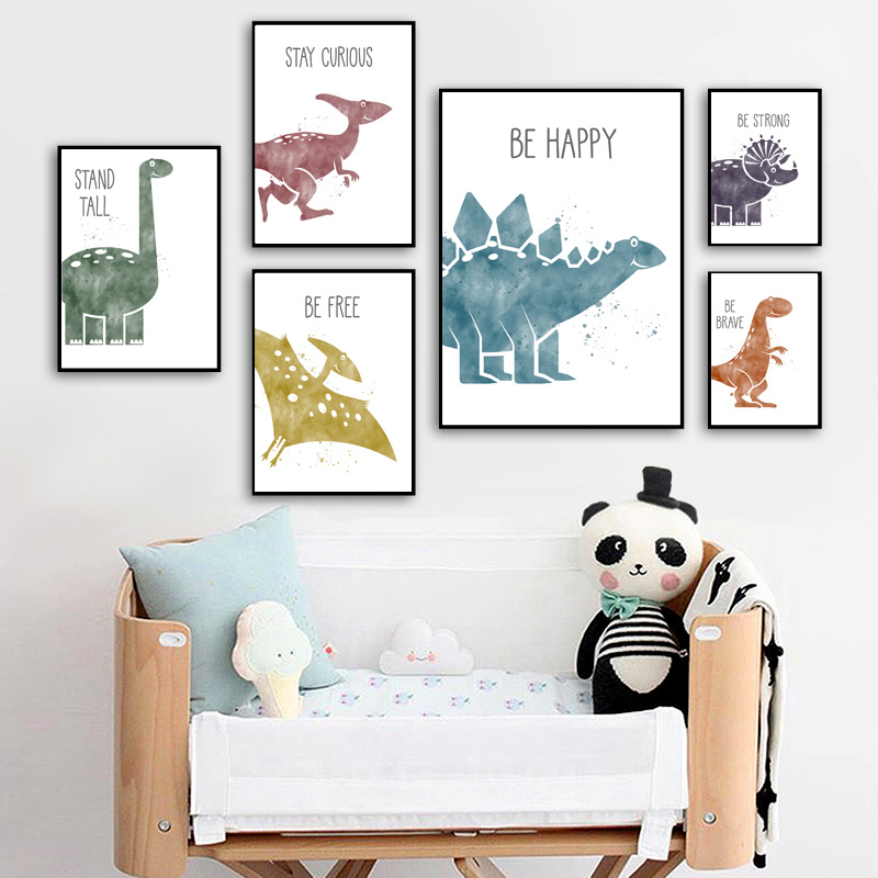 Simpatico dinosauro cartone an - Baby Nursery Quotes recensione e prezzo